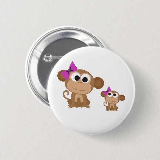 Mini-mir-Affe Button (Vorne & Hinten)