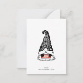 Mini Modern Frohe Weihnachtsfeiertage Mitteilungskarte (Vorderseite)