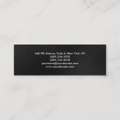 Mini moderne graurote berufliche trendy schlicht mini visitenkarte (Rückseite)