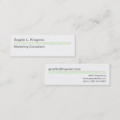 Mini moderne Microdot Apfelgrün Visitenkarte (Vorne/Hinten)