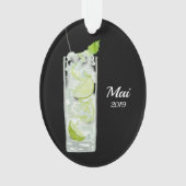Mini Mojito Cocktail Personalisiert Ornament (Vorderseite)