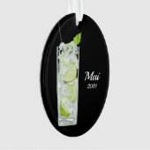 Mini Mojito Cocktail Personalisiert Ornament (Vorderseite)