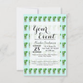 Mini Mojito im Sommer Wasserfarbencocktail Einladung (Vorderseite)