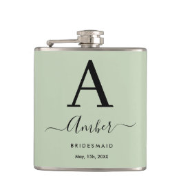 Mini Monogram Personalisiert Bridesmaid Hip Flask Flachmann