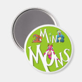 Mini Mons Logo Magnet (Vorderseite/Rückseite)