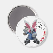 Mini Mons Magnet "I m LATE" (Vorderseite/Rückseite)