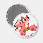 Mini Mons "Sock Monster" Magnet (Vorderseite/Rückseite)