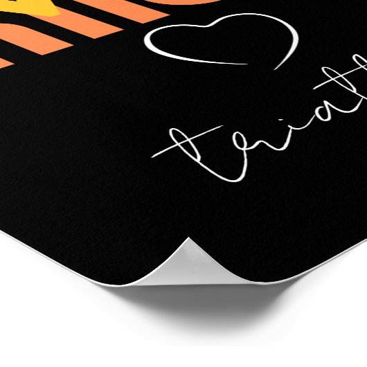 Mini-Motivation mit Gelb auf schwarzer Typografie Poster (Ecke)