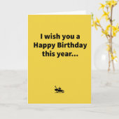 Mini Mower - Geburtstag Karte (Gelbe Blume)