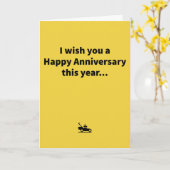 Mini Mower Jubiläum Karte (Gelbe Blume)