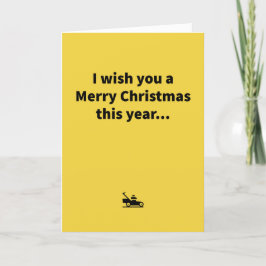 Mini Mower - Merry Christmas Karte