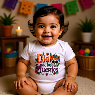 Mini Muertito Style 🌹 Baby Strampler