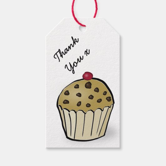 Mini-Muffins Danke Geschenkanhänger (Vorderseite)