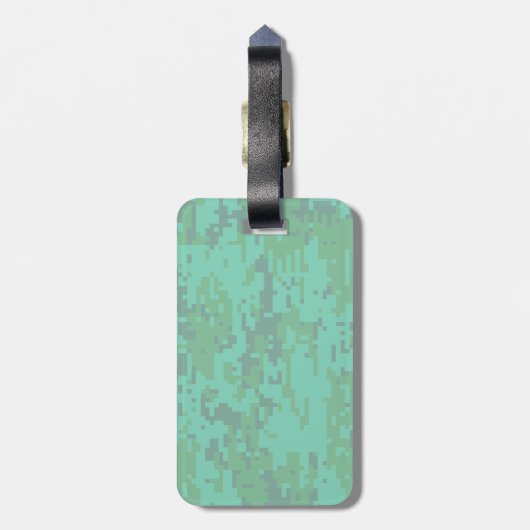 Mini-Muster für digitale Camouflage Gepäckanhänger (Rückseite vertikal)