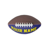 Mini NAVY BLUE UND YELLOW Personalisiert Football (Vorderseite)