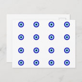 Mini Nazar Evil Eye Protection Postcard Postkarte (Vorne/Hinten)