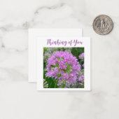 Mini Notes "Thinking of You" Mitteilungskarte (Vorderseite/Rückseite Beispiel)