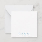 Mini Octopus Christmas Mitteilungskarte (Rückseite)