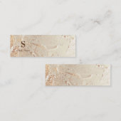 Mini-Ohrring-Karte mit Goldfolie Mini Visitenkarte (Vorne/Hinten)