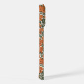 Mini orangen Blumen Design iPhone Hülle (Rechte Seite)