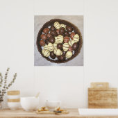 Mini-Ostereier in Schokoladennest Poster (Küche)