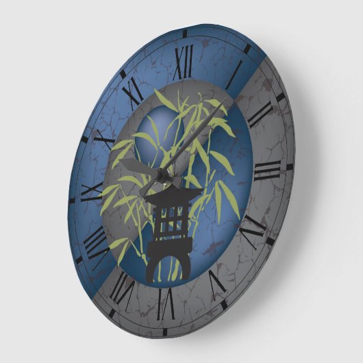 Mini-Pagoda Große Wanduhr (Winkel)