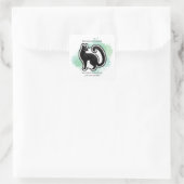 Mini-Panther Quadratischer Aufkleber (Tasche)