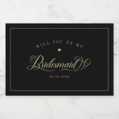 Mini-Paradies für Kletterhexen: Schaumweinetikett (Einzelnes Label)