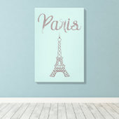 Mini Paris Eiffel Tower Leinwand Kunst, Dichtung u (Insitu (Holzboden))