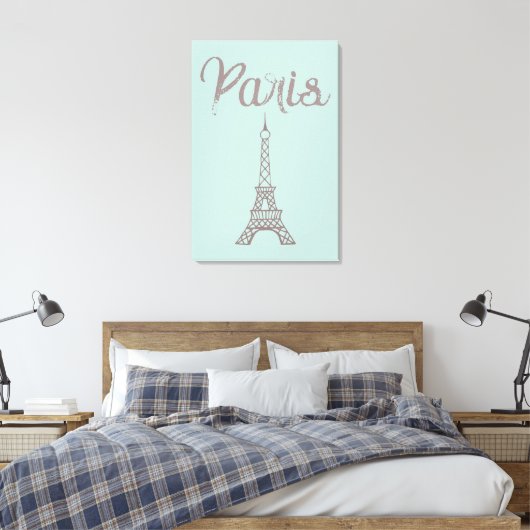 Mini Paris Eiffel Tower Leinwand Kunst, Dichtung u (Insitu (Schlafzimmer))