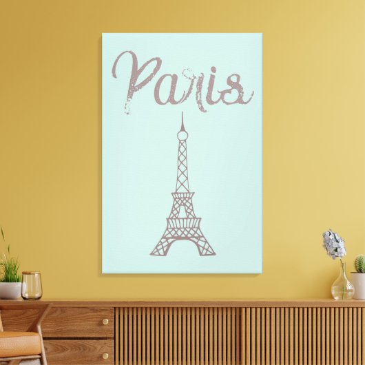 Mini Paris Eiffel Tower Leinwand Kunst, Dichtung u (Insitu (Wohnzimmer))