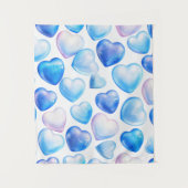 "Mini Pastel Heart Wall Tapestry - 34x40" Wandteppich (Vorderseite)