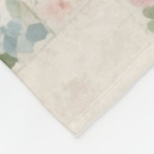 Mini-Patchwork-Monogramm Fleecedecke (Ecke)