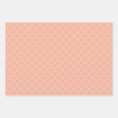 Mini Peach Serenade Wrapping Paper Flat Sheet Set Geschenkpapier Set (Vorderseite 2)