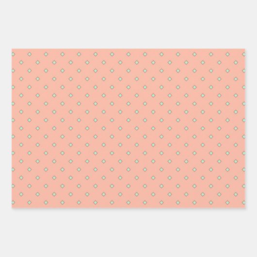 Mini Peach Serenade Wrapping Paper Flat Sheet Set Geschenkpapier Set (Vorderseite 2)