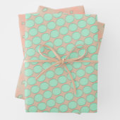 Mini Peach Whimsy Wrapping Paper Flat Sheet Set Geschenkpapier Set (Beispiel)