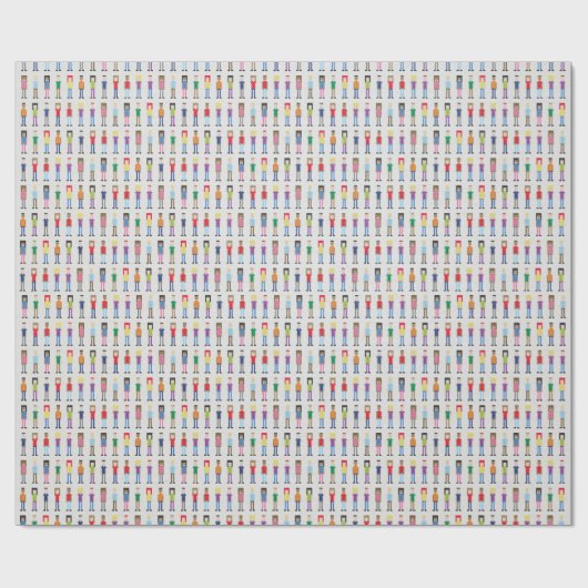 Mini People Video Game Fun Geschenkpapier (Flach)