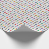 Mini People Video Game Fun Geschenkpapier (Ecke)