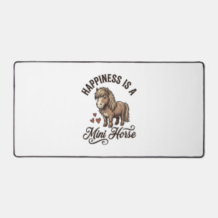 Mini-Pferd Vintage Gravur Süßes Pony-Shirt-Design Schreibtischunterlage