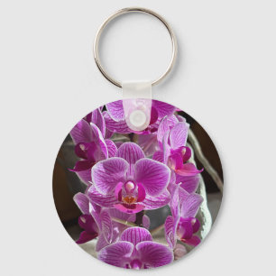 Mini Phalaenopsis Sogo Vivien Lila Orchid Blume Schlüsselanhänger