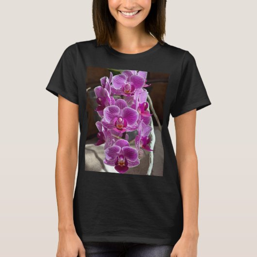 Mini Phalaenopsis Sogo Vivien Lila Orchid Blume T-Shirt (Vorderseite)