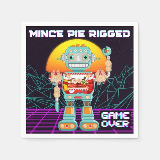 Mini Pie Rigged - Spiel Over Serviette (Vorderseite)
