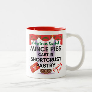 Mini-Pies in Backwaren aus Kurzkruste 1 Zweifarbige Tasse