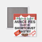 Mini-Pies in der Backwaren-Shortcrust Magnet (Vorderseite/Rückseite)