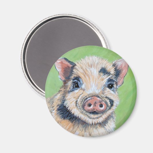 Mini Pig Magnet (Vorderseite/Rückseite)