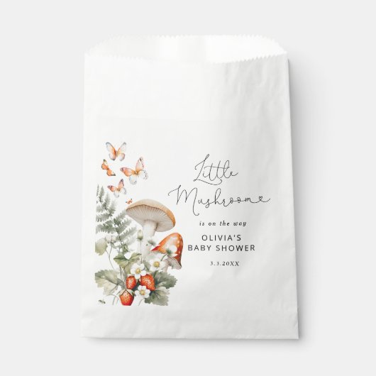 Mini-Pilzdusche aus dem Wald Geschenktütchen (Vorderseite)