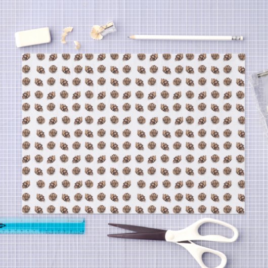 Mini Pine Cones Pattern Seidenpapier (Handwerk)