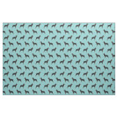 Mini-Pinscher-Hund-Blau Stoff (Fat Quarter (45,7 x 55,9 cm))
