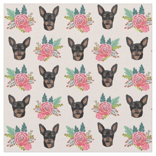 Mini-Pinscher Stoff (Nahaufnahme)