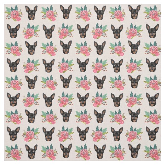 Mini-Pinscher Stoff (Muster)